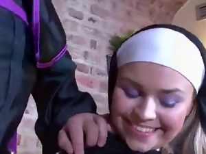 Priest Purifies Nun Ass Through Anal