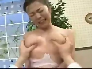 Japanese Babe Gets Her Big Tits Punished