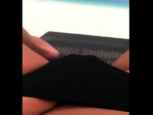 Public beach masturbation