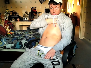 HD Trackie Baseball Cap Boy Cums