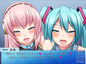 Turquoise idol is my smegma cleaner - Luka & Miku (Kiss)