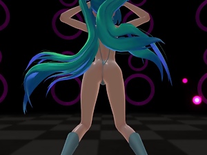 MMD - Miku Hatsune Sling Bikini Dance