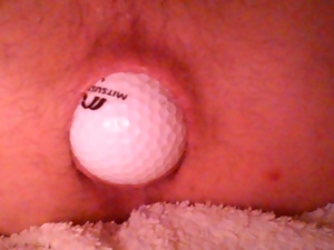 golf balls in my ass