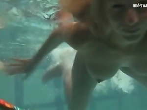 Beautiful, Nude, Pool, Shaved, Small tits, Underwater