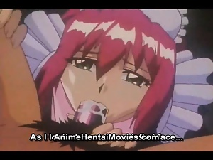 Cute housemaid eating the cum - anime hentai movie