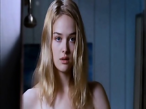 Jess Weixler naked lying on her back as a guy squeezes and