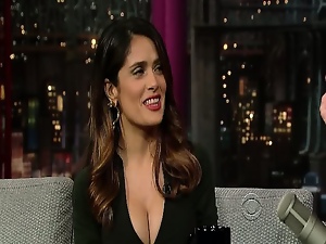 Here is a video of Salma Hayek from her Late Show with