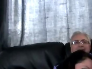 Dirty old man fucks and gets blown by naughty teen