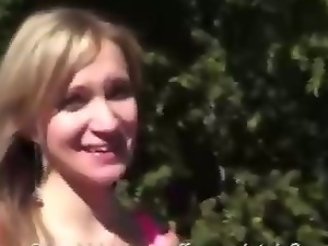 Sexy blonde gets hot and really wants cock