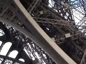 Hot public sex by Eiffel Tower in Paris Part 2