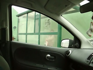 Bus stop wanking