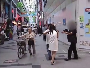 Hot Asian naked and fucki ng in public