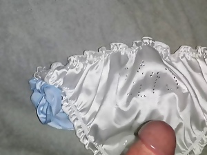 Spunk On Wife&#039;s White Silky Panties