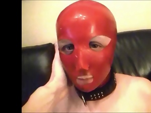 My wife latex mask