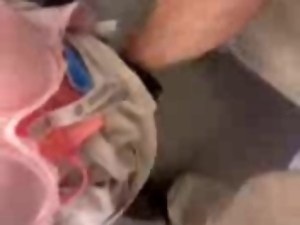 masturbation in a store, women&#039;s underwear 2 cum