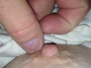pulling & twisting wifes ripe nipple until she gets annoyed