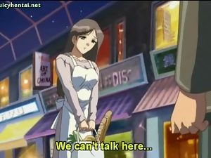 Three anime babes tasting a dick