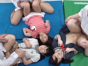 One Cock Gets Sucked and Fucks Three Shy Japanese Teens