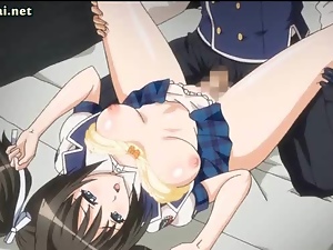 Cute anime getting snack pounded