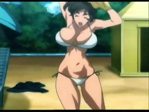 Anime chicks demonstrate their big boobs. Compilation