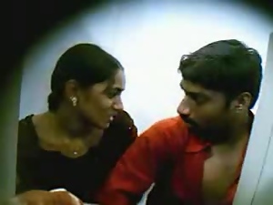 Indian couple are having sex in the Internet cafe