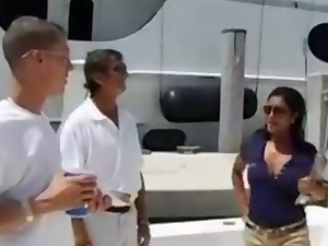 priya rai on a boat