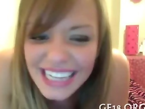 Asshole of girl is fucked