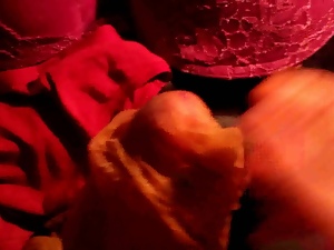 Cum in another pantyhose of my wife