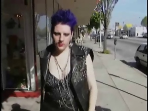 Chunky Pale Goth Punk Hooker Fucked Up Ass