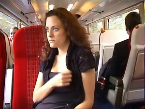 Brownhaired Girl in Train