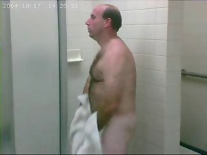 SPY - Bear in gym showers