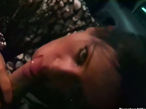 MESSY POV BLOWJOB FROM THE QUEEN OF THE PARKING LOT. Part 2