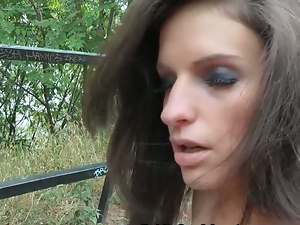 Pretty babe has real public fuck adventure