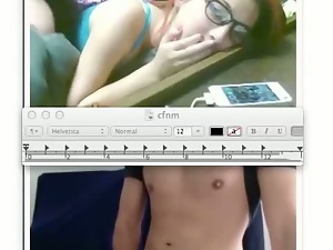 omegle flashing: cfnm cum