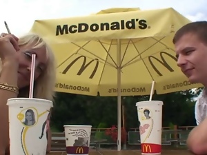 Two Guys Pick-up Czech Woman at McDonalds