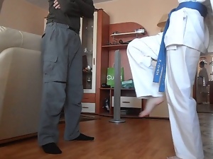 Karate ballbusting