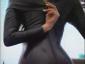 catsuit dressing girl