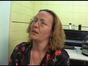 Mom and Not Her Daughter in Kitchen BVR