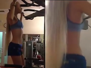 Valeria Lukyanova - Human Barbie - Gym