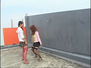 Japanese Lesbians (Giving dance lessons Roppongi style)