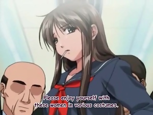 Bunny girl gangbanged on a train with guys