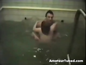 Drunken amateur orgy in russian spa centre