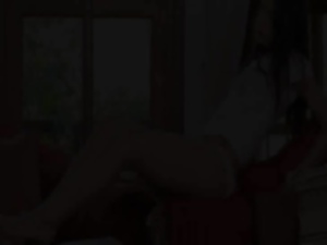 Teen slim girl screaming during orgasm