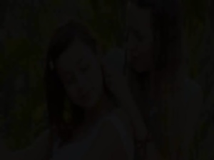 Brutal double dildo and slovak lezzies