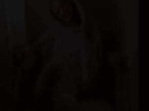 Strip of ultra thin girl on the chair