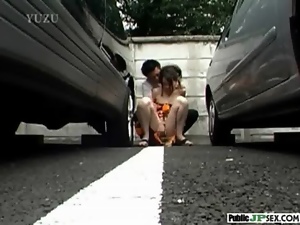 Asian Dirty Slut Girl Get Hard Bang Outdoor movie-01