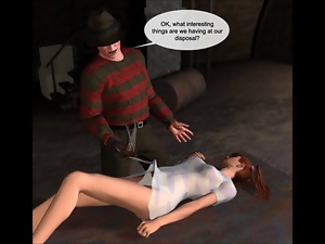 3D Comic: Nightmarish Dream. Scene 1