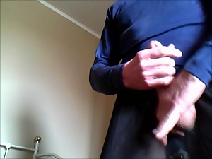 Masturbating in silk underwear