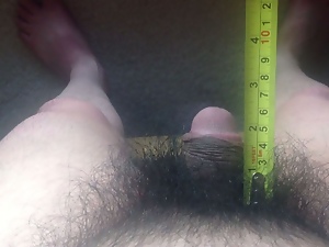 Short Penis Jason measuring his flaccid penis 2