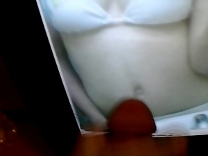 CUM tribute harzziboi2012 belly button young lady photo